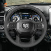 Car steering wheel cover for Dodge RAM 1500 2019-2023