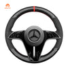 Car Steering Wheel Cover for Mercedes-Benz CLS-Class (C257) 2022-2023 / CLS-Class AMG-Line 2021-2023 / E-Class (W213) 2020-2023 / EQS (V297) 2021-2023