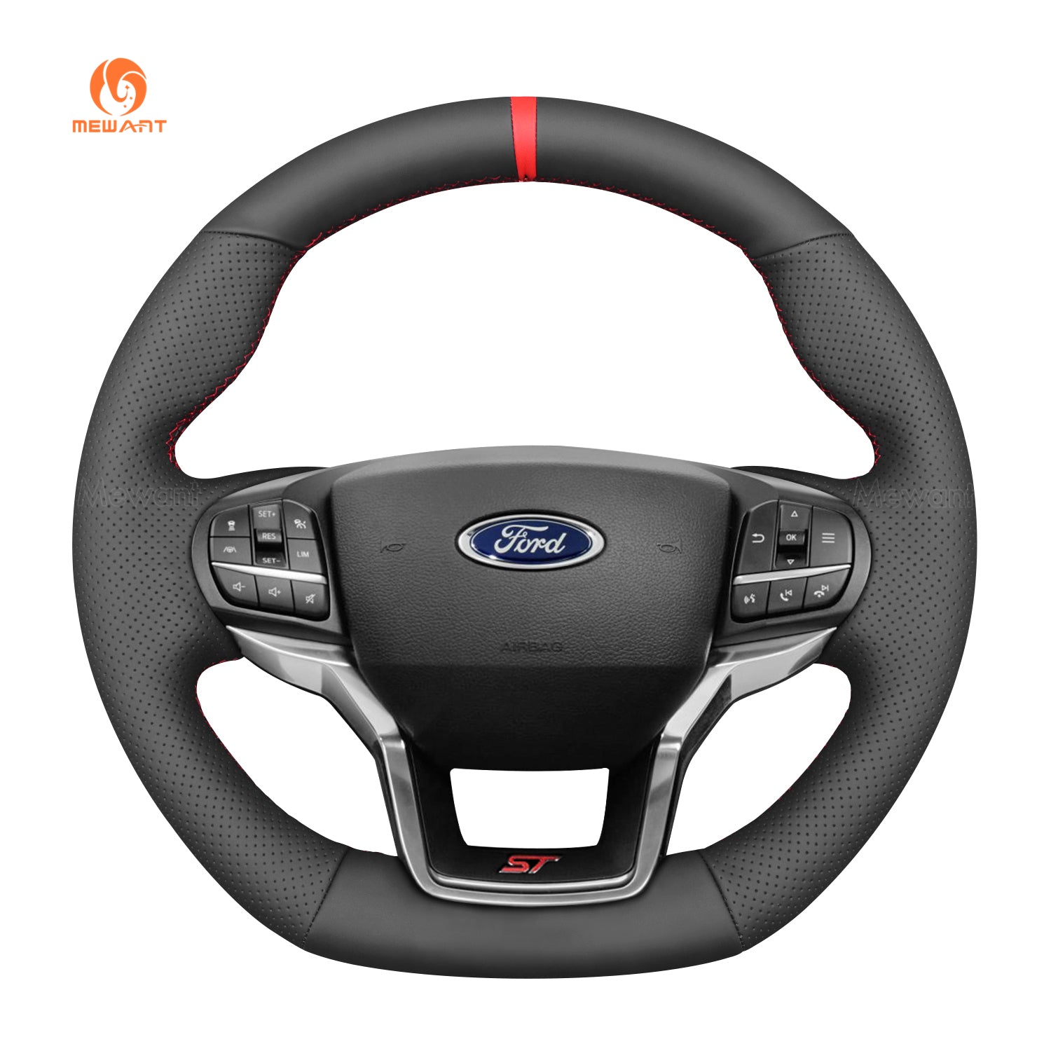 MEWANT Car Steering Wheel Cover for Ford Ford Explorer (ST/ST-Line/Timberline)