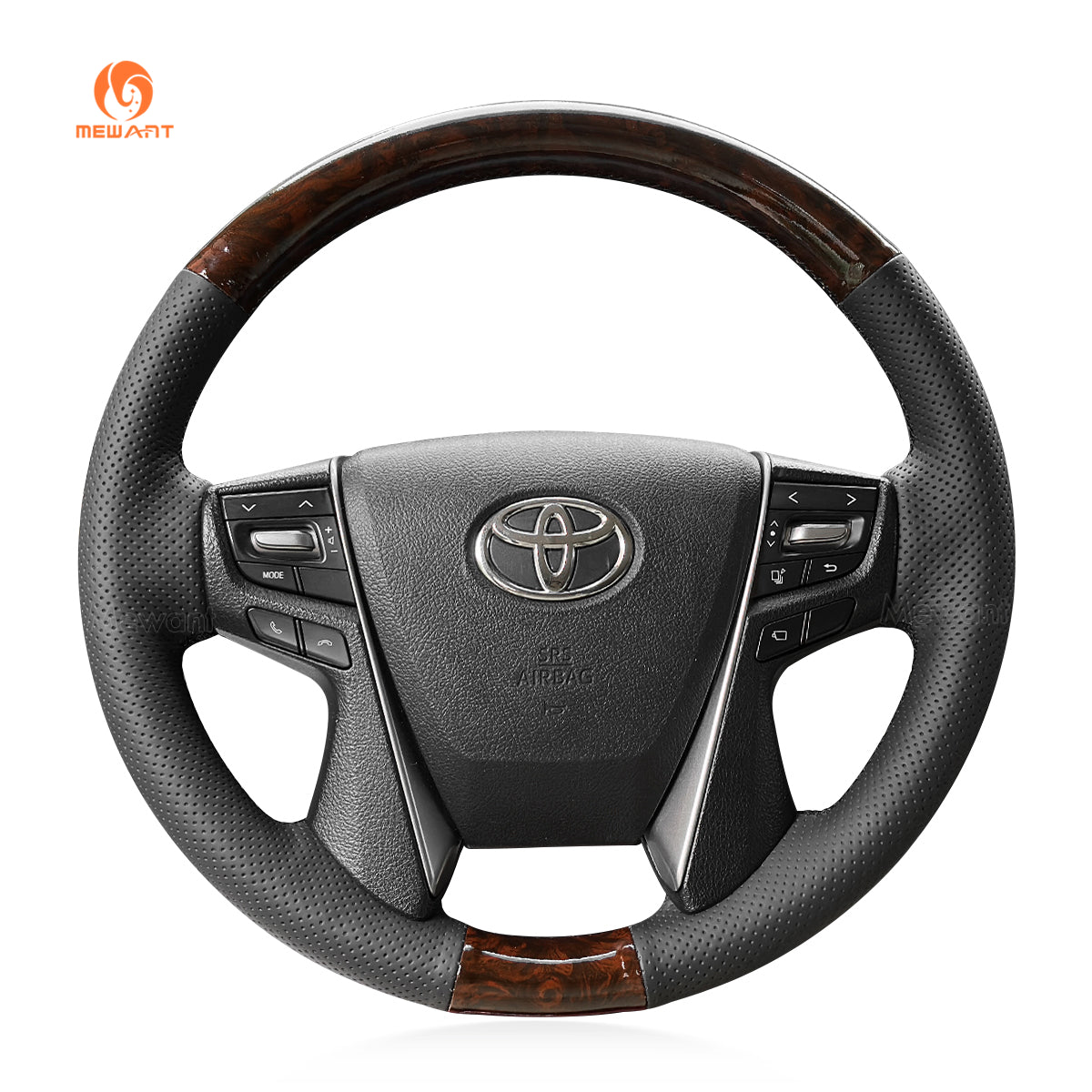 MEWANT Steering Wheel Cover for Toyota Land Cruiser Prado Crown 2012-2020