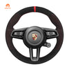 MEWANT Steering Wheel Cover for Porsche 911 (992) 2020-2022 / Macan 2022-2023 / Panamera 2021-2022 / Taycan 2020-2022