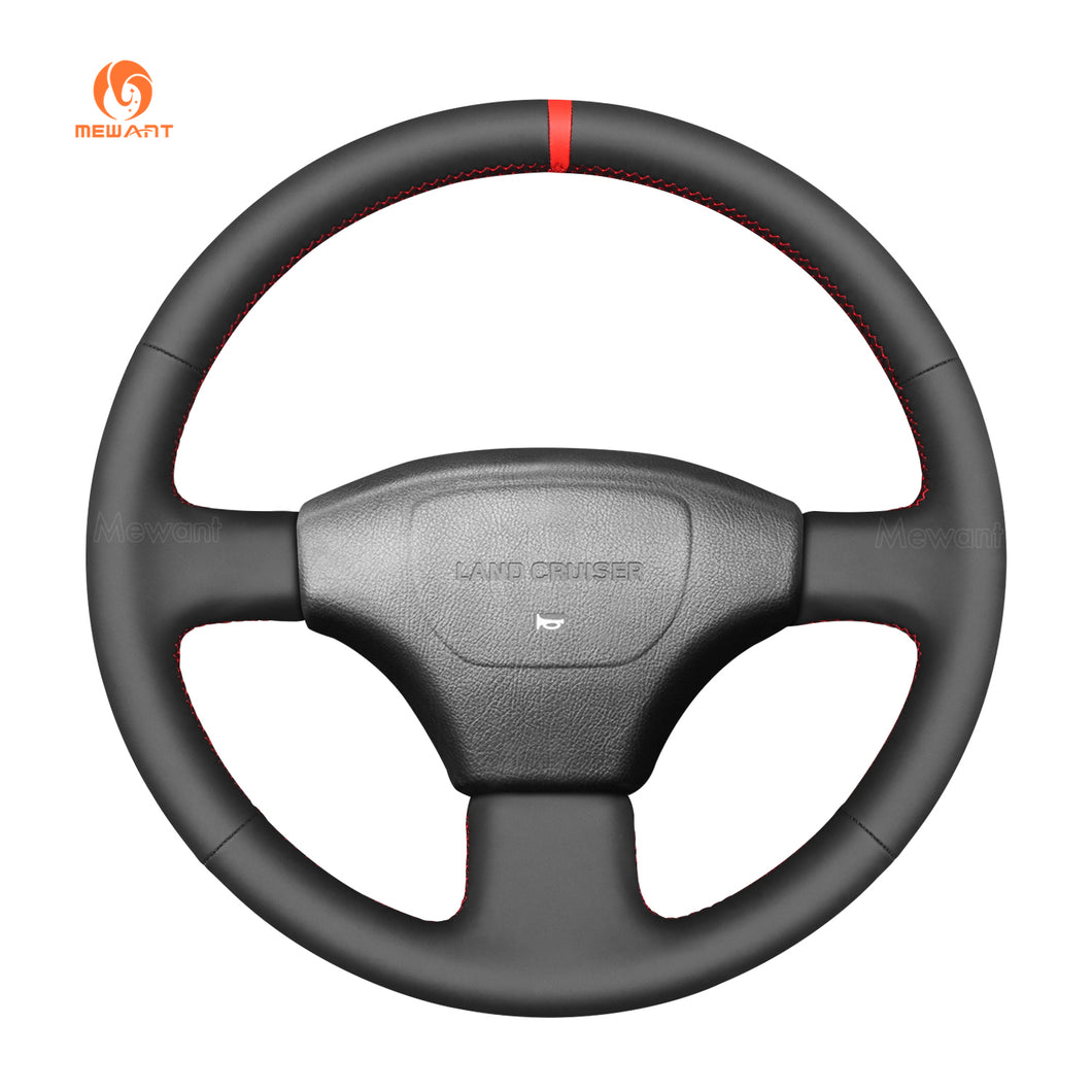 MEWAN Genuine Leather Car Steering Wheel Cove for Toyota LandCruiser 80 Series