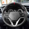 Car steering wheel cover for Hyundai Tucson III