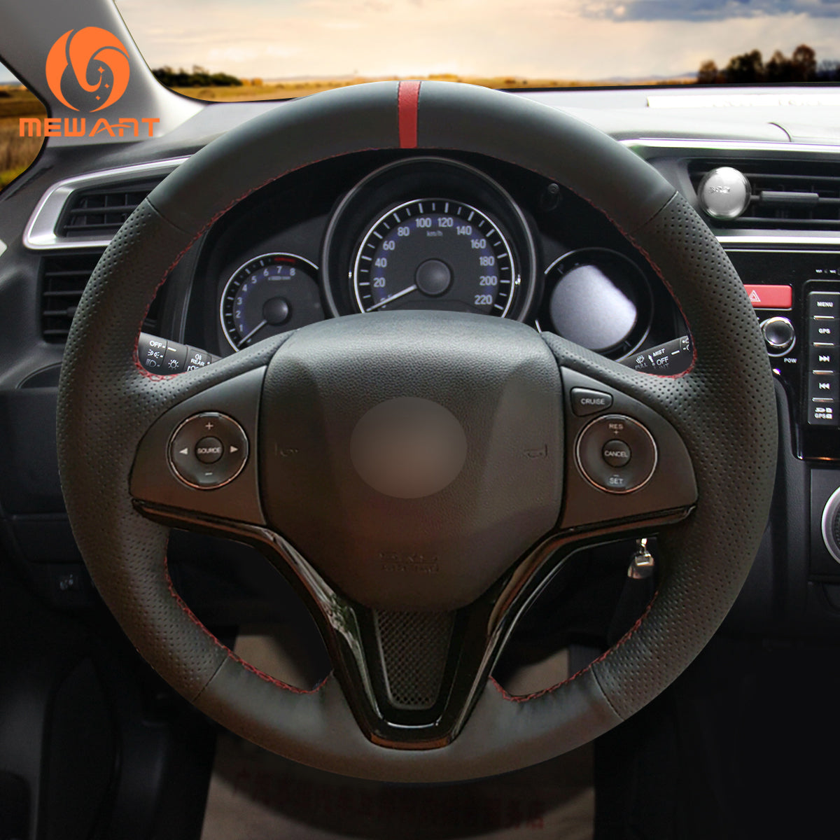 car steering wheel cover for Honda HR-V HRV 2016-2022 / Fit 2015-2020