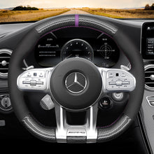 Charger l&#39;image dans la galerie, Car steering wheel cover for Mercedes Benz AMG GLA 45 H247 2021
