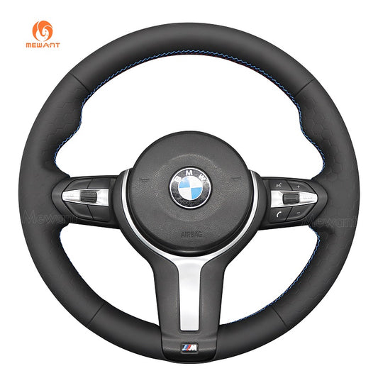 MEWANT Auto-Lenkradbezug aus Wildleder oder Alcantara für BMW M Sport F30 F31 F34 F10 F11 F07 / F12 F13 F06 X3 F25 X4 F26 X5 F15 F16 F45 F46 F22 F23