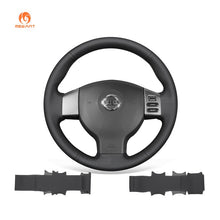 Cargue la imagen en el visor de la galería, MEWAN Genuine Leather Car Steering Wheel Cove for Nissan Tiida 2004-2010
