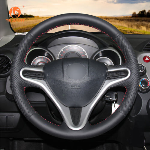 Car Steering Wheel Cover For Honda Fit 2009-2013 / Insight 2009-2014 / Honda Jazz 2008-2015 / City 2009-2013
