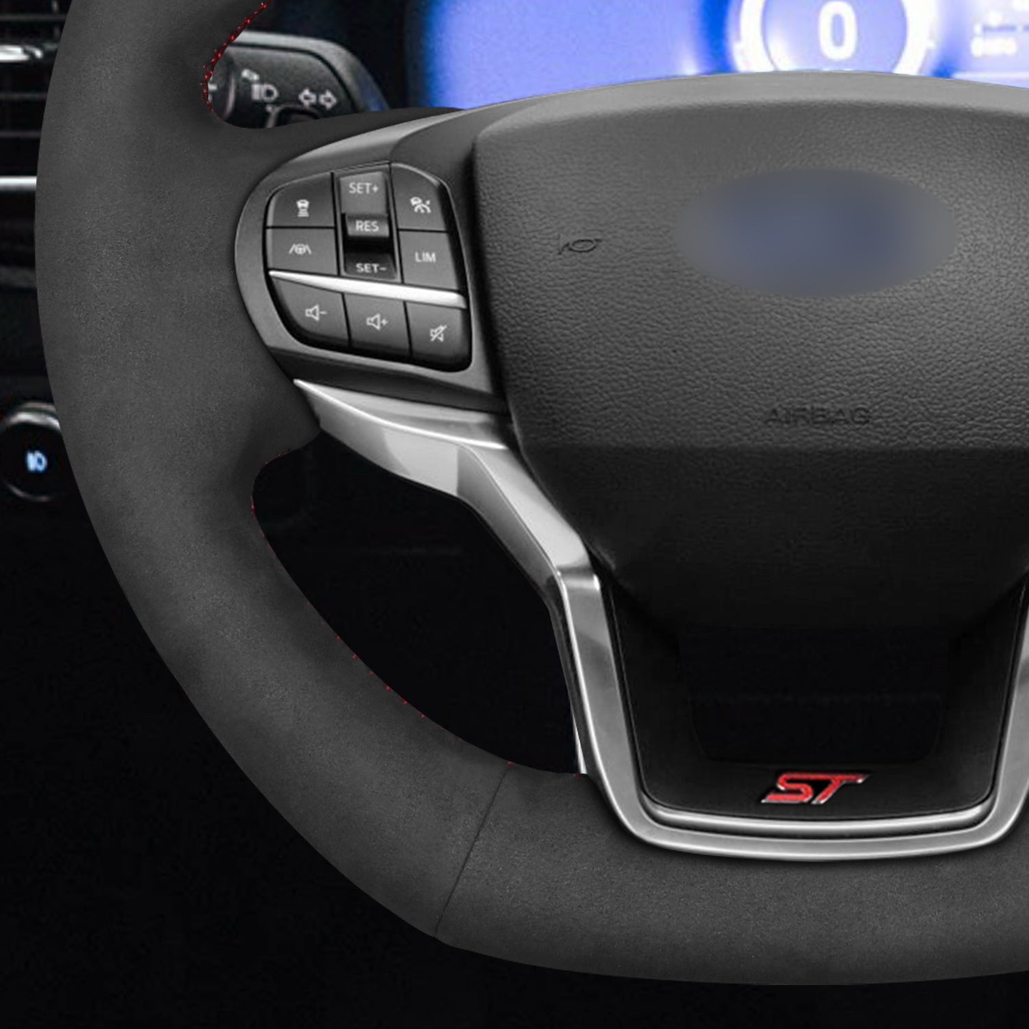 Car Steering Wheel Cover for Ford Explorer ST 2020-2023