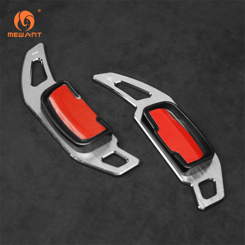 Mewant Aluminum Alloy Carbon Fiber Steering Wheel Shift Paddle for Fits some models from 2012 to 2015