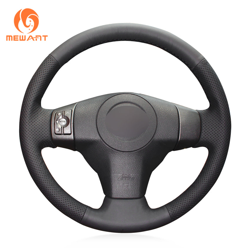 MEWAN Genuine Leather Car Steering Wheel Cove for Toyota RAV4/ Yaris/ Yaris (Vitz)/ Urban Cruiser/ Passo Sette/ Vanguard/ Ist