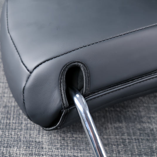 Ford headrest cover fastening design