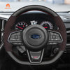 MEWANT Hand Stitch Car Steering Wheel Cover for Subaru WRX 2022-2023