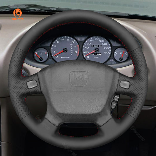 MEWANT Hand Stitch Car Steering Wheel Cover for Honda Civic EJ EG EJ1 EJ2 EG6 EG9/ del Sol/ Integra