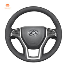 Cargue la imagen en el visor de la Galería, MEWANT Black Leather Suede Car Steering Wheel Cover for LDV T60 2017-2020
