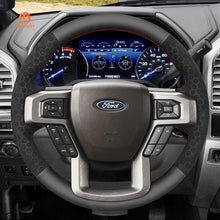 Bild in den Galerie-Viewer laden, MEWANT Leder-Lenkradbezug für Ford F-150 F150/ F-250 F250/ F-350 F350/ F-450 F450/ Expedition
