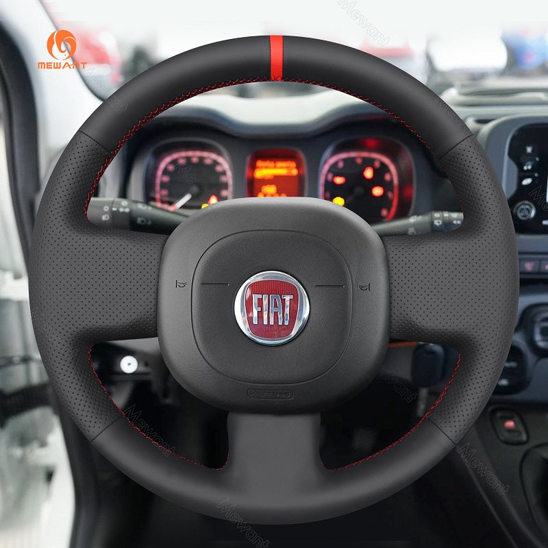 MEWANT Car Steering Wheel Cover for Fiat Panda 2012-2024