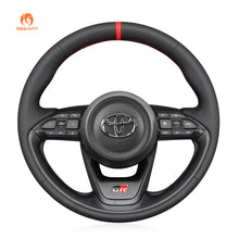 Cargue la imagen en el visor de la Galería, MEWAN Genuine Leather Car Steering Wheel Cove for Toyota Yaris Cross GR
