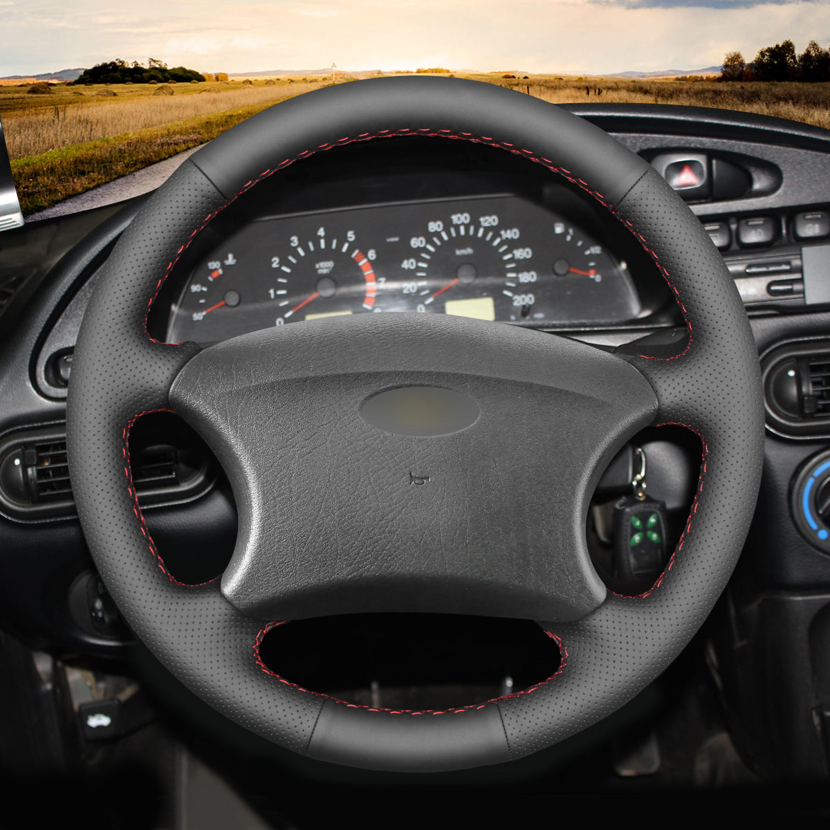 MEWANT Steering Wheel Cover for Chevrolet (Chevy) Niva 2002-2009