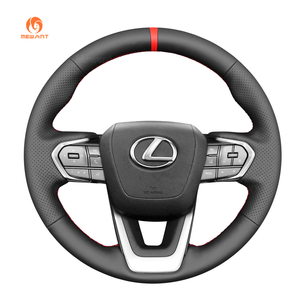 MEWANT Genuine Leather Car Steering Wheel Cover for Lexus RX350 NX350 2022-2024