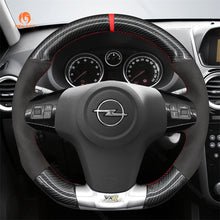 Lade das Bild in den Galerie-Viewer, MEWAN Genuine Leather Car Steering Wheel Cove for Opel Corsa OPC
