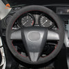 MEWANT Hand Stitch Car Steering Wheel Cover for Mazda 3 Axela 2 Mazda 5 Mazda 6 CX-7 CX-9 MAZDASPEED3 (US)