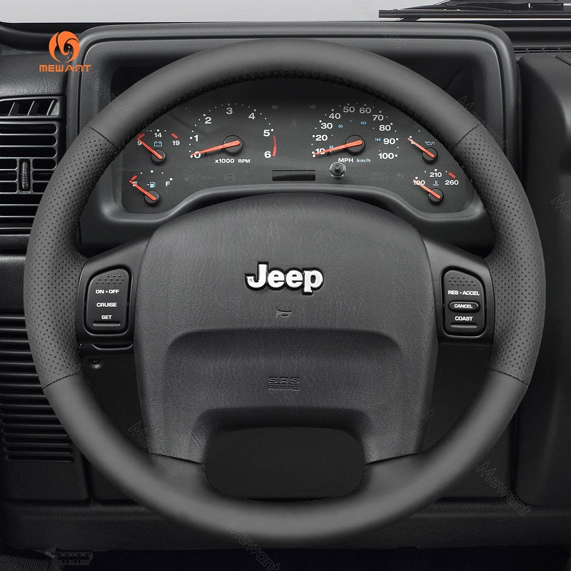 MEWANT Car Steering Wheel Cover for Jeep Wrangler Grand Cherokee