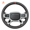 MEWANT Housse de volant de voiture en cuir pour Land Rover Defender Discovery