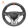 MEWANT Housse de volant de voiture cousue à la main pour Opel Adam 2012-2020