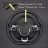 MEWANT 5D Universal Alcantara U-Shape Steering Wheel Cover Wrap for Most BMW Audi Dodge  Mercedes-Benz Subaru Hyundai Kia Ford  Nissan Toyota