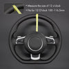 MEWANT 5D Sport Alcantara Universal Car Steering Wheel Cover for Most Volkswagen VW BMW Audi Mercedes Benz Subaru Hyundai Kia...