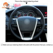 Carica l&#39;immagine nel visualizzatore di Gallery, MEWAN Genuine Leather Car Steering Wheel Cove for MG6 2010-2016
