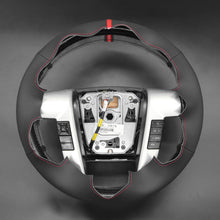 Carica l&#39;immagine nel visualizzatore di Gallery, MEWANT Black Leather Suede Car Steering Wheel Cover for Ford F-150
