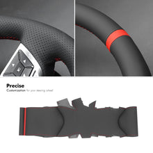 Load image into Gallery viewer, Car Steering Wheel Cover for Mercedes-Benz GL 63 AMG (X166) 2013-2016 / ML 63 AMG (W166) 2012-2015 / G 63 AMG (W463) 2015-2018 / G 65 AMG (W463) 2016-2018 / G-Class (W463) 2017-2018
