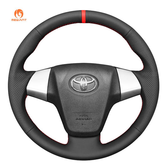 MEWANT Hand Stitch Car Steering Wheel Cover for Toyota Avanza Calya Rush Daihatsu Sigra