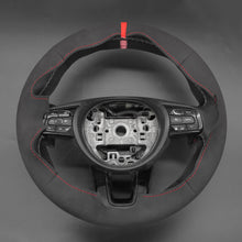 Load image into Gallery viewer, MEWANT Black Leather Suede Car Steering Wheel Cover for Honda HR-V
