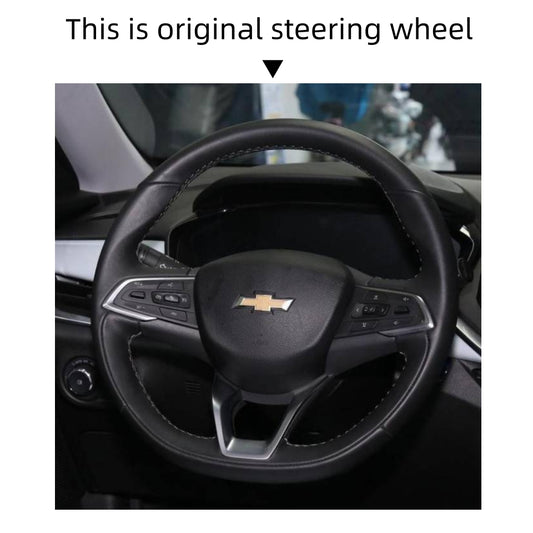 MEWAN Genuine Leather Car Steering Wheel Cove for Chevrolet Trax /Trailblazer