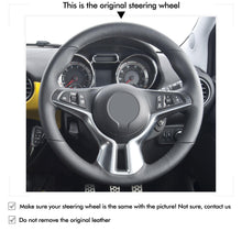 Carica l&#39;immagine nel visualizzatore di Gallery, MEWANT Hand Stitch Car Steering Wheel Cover for Opel Adam 2012-2020
