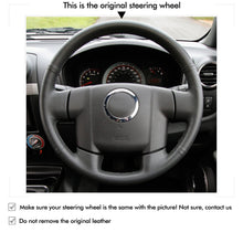Carica l&#39;immagine nel visualizzatore di Gallery, MEWANT Leather Suede Car Steering Wheel Cover for Isuzu D-MAX 2007-2011

