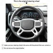 Cargue la imagen en el visor de la Galería, Car Steering Wheel Cover for Land Rover Defender Discovery 2021-2023
