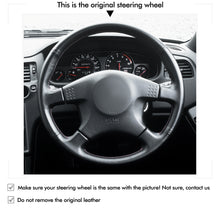 Cargue la imagen en el visor de la Galería, Car steering wheel cover for Nissan Skyline ECR33 R33 GTR 1995-1998
