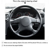 Car steering wheel cover for Nissan Skyline ECR33 R33 GTR 1995-1998