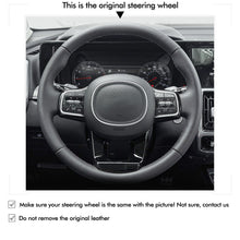 Load image into Gallery viewer, MEWAN Genuine Leather Car Steering Wheel Cove for Kia Solando MQ4/ Telluride
