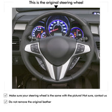 Cargue la imagen en el visor de la Galería, MEWAN Genuine Leather Car Steering Wheel Cove for Acura RDX 2007-2008
