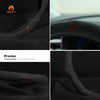 MEWANT Alcantara Universal Car Steering Wheel Cover for Most Audi Mercedes Benz BMW VW Subaru Hyundai Kia...