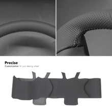 Carica l&#39;immagine nel visualizzatore di Gallery, MEWANT Black Leather Suede Car Steering Wheel Cover for LDV T60 2017-2020

