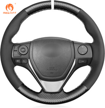 Carica l&#39;immagine nel visualizzatore di Gallery, MEWANT Leather Car Steering Wheel Covers for Toyota RAV4 / Corolla / Corolla iM (US) / Auris / for Scion iM
