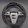 Car Steering Wheel Cover for Tesla Model S Base Plaid 2021