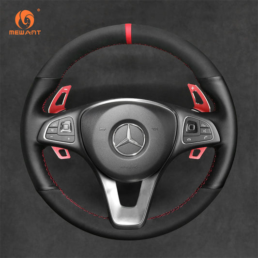 Mewant Aluminum Alloy Carbon Fiber Steering Wheel Shift Paddle for Mercedes Benz (Fits some models after 2015)