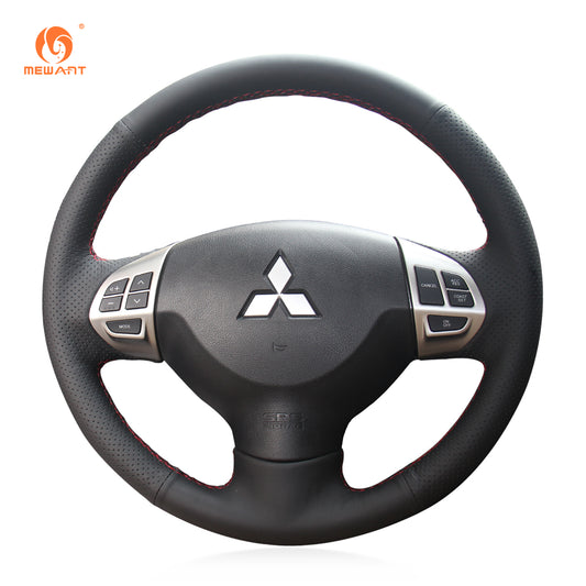 Car Steering Wheel Cover for Mitsubishi i-MiEV 2011-2018 / Lancer 9 IX 2007-2017 / Lancer Sportback 2010-2014 / Outlander 2006-2013 / Outlander Sport(RVR) 2011-2013 /ASX 2010-2013 / Colt 2009-2013 / L200 2010-2015 /Triton 2009-2015